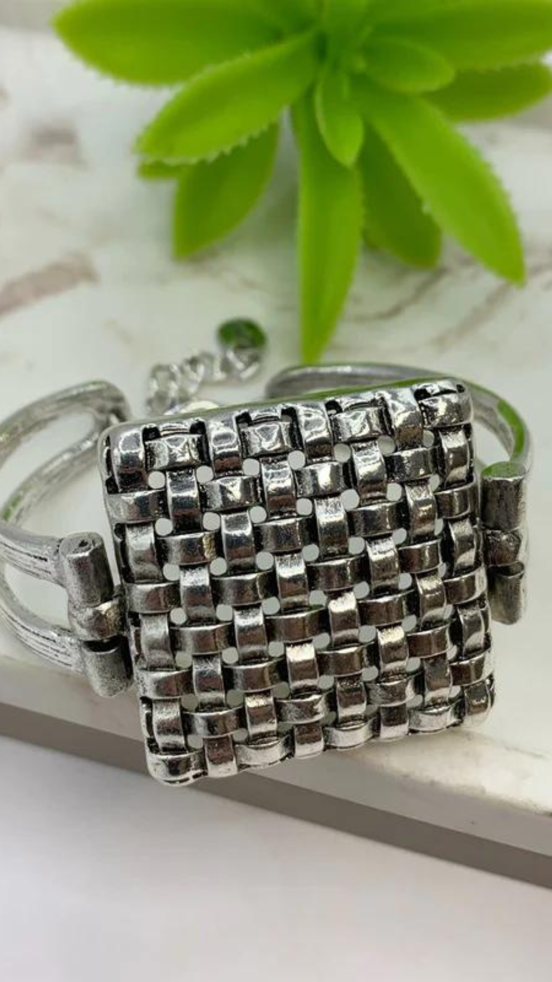 Knit Silver Bracelet